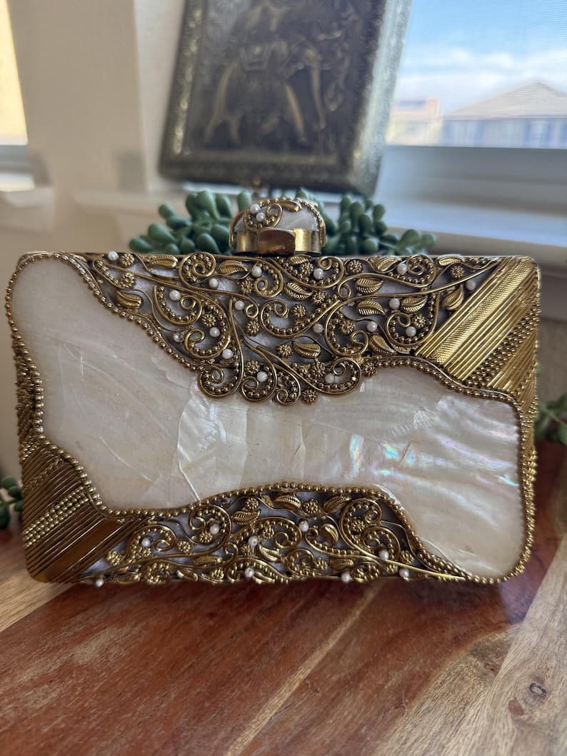 Mother of Pearl Clutch Bag