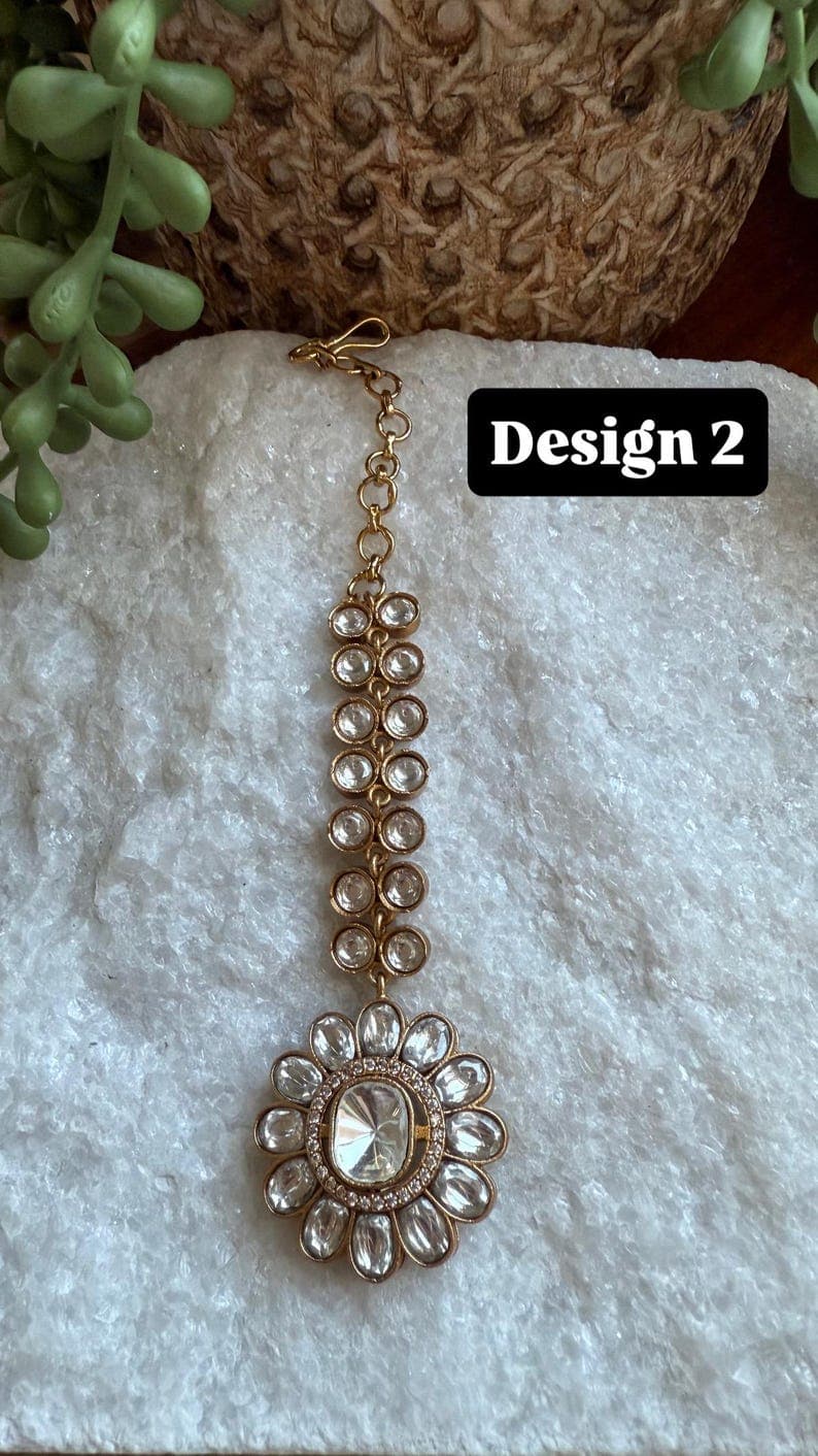 Moissanite Maang Tikka