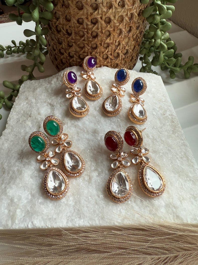 Moissanite & Doublet Earrings