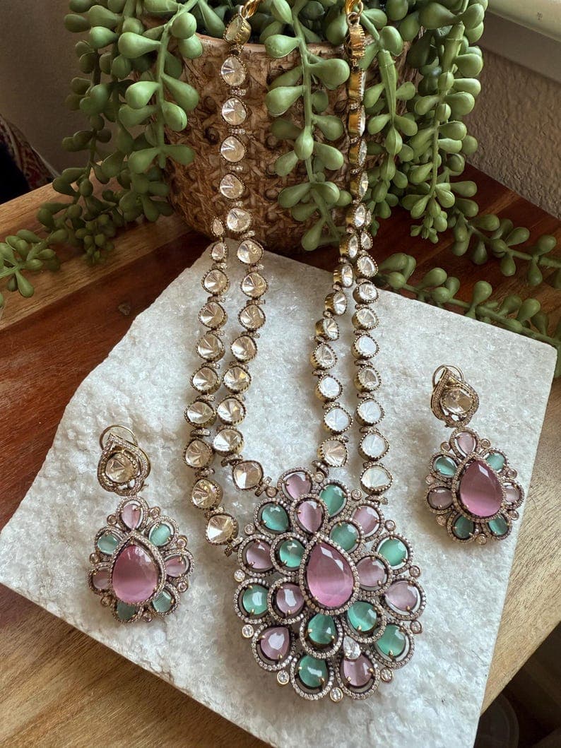 Moissanite Necklace Set - Image 1