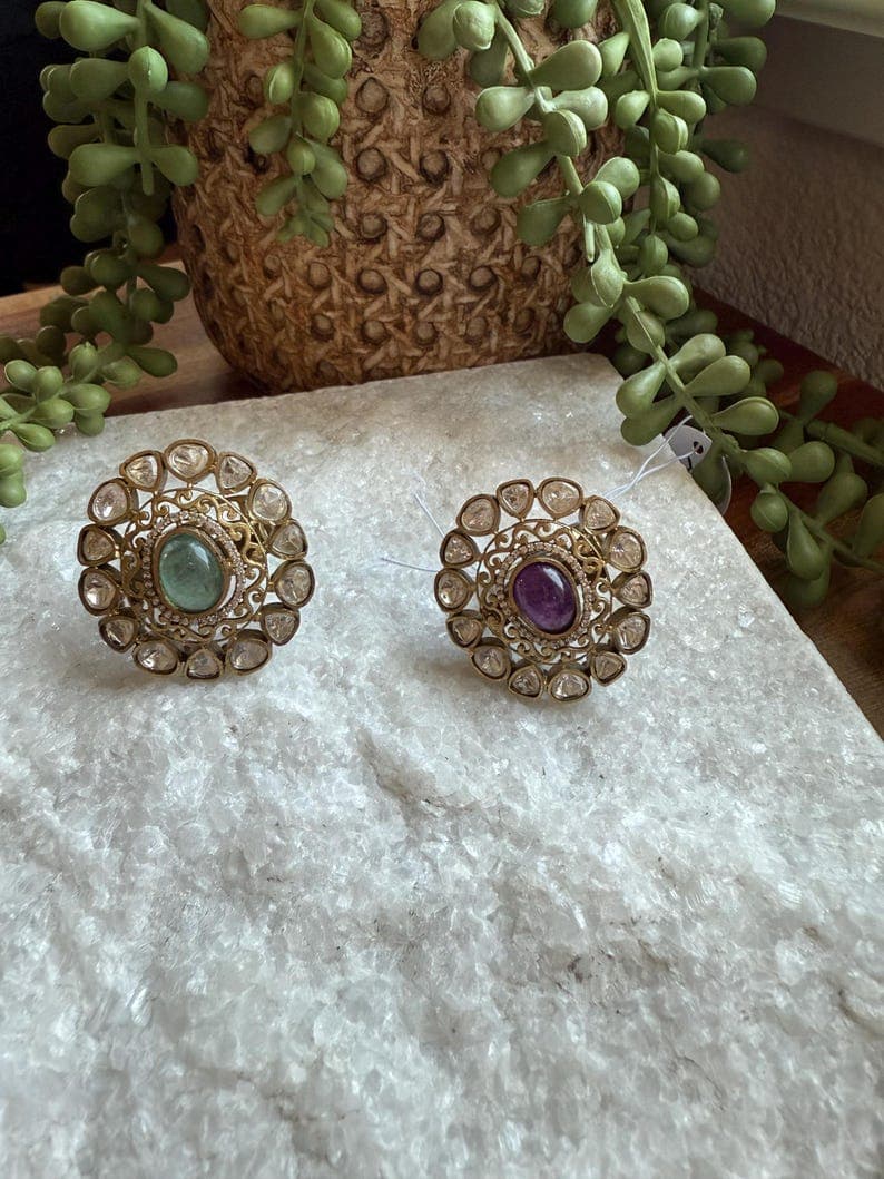 Flower Statement Rings