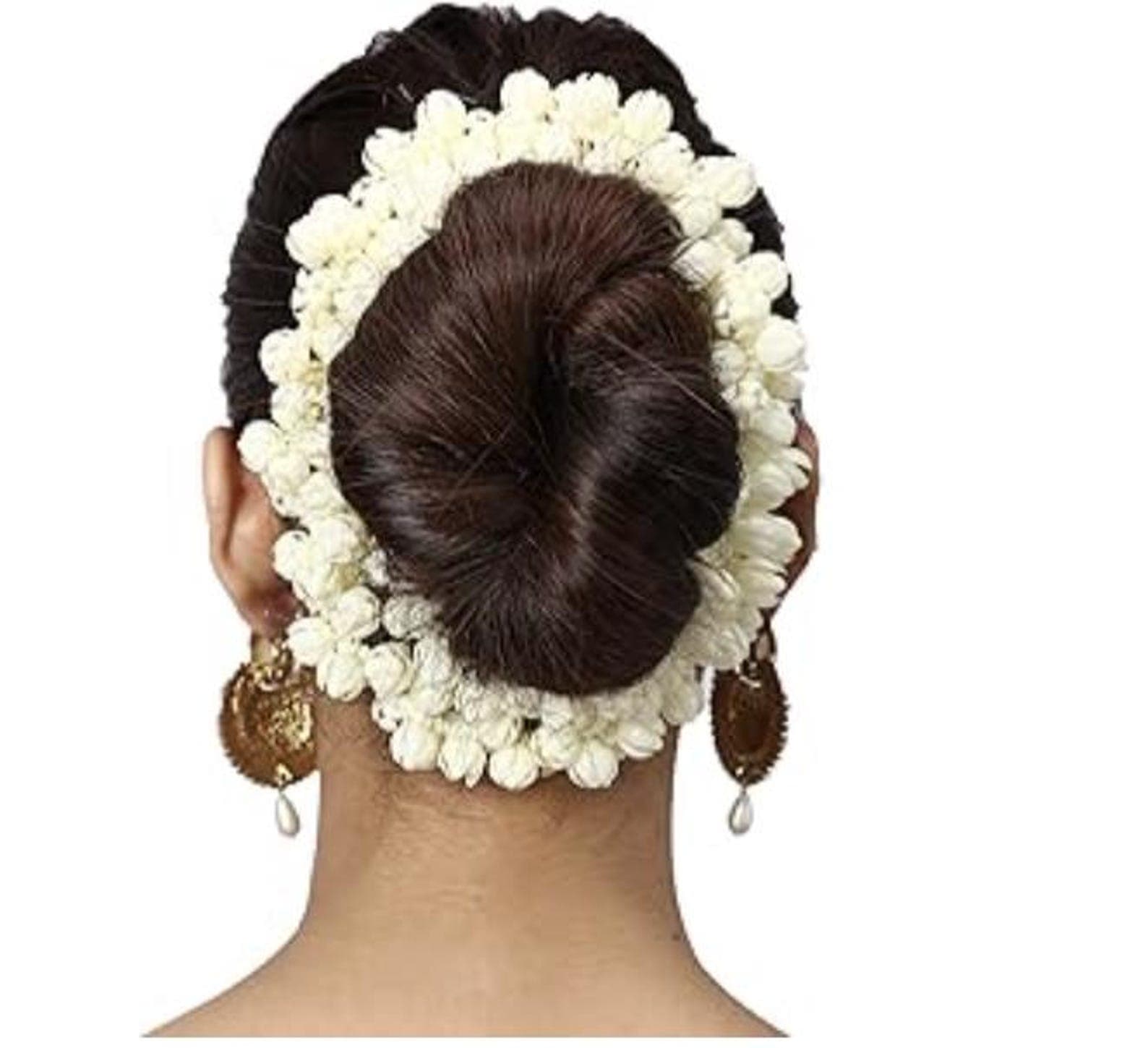 Fragrant Artificial Jasmine Gajra Scrunchie thumbnail 5