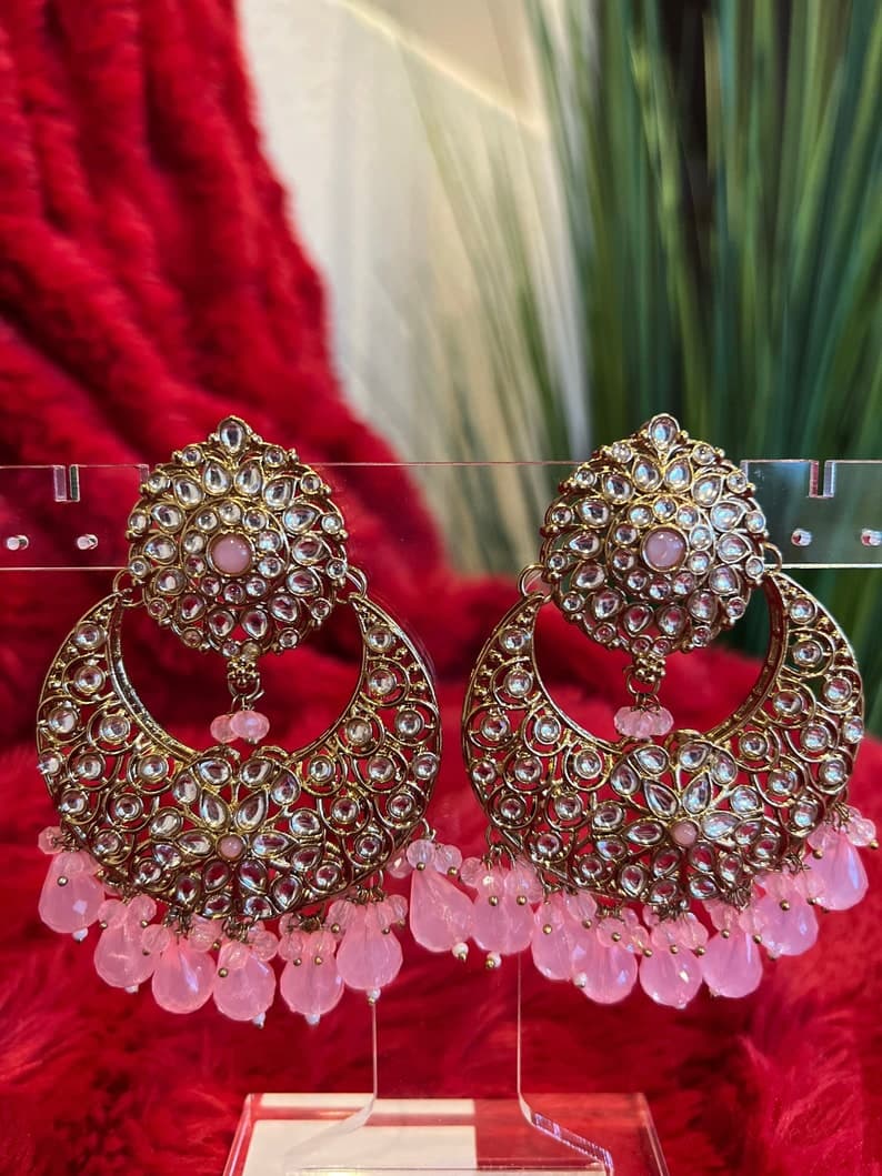 Kundan Chaandbali Earrings