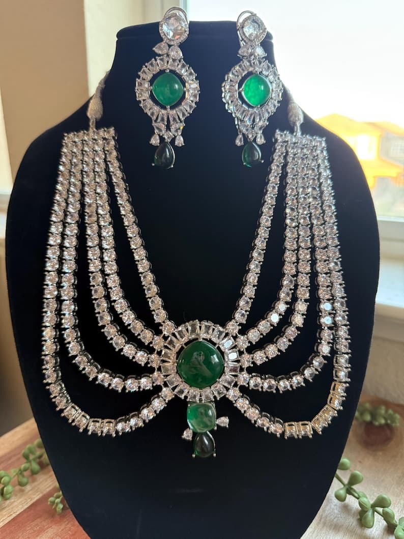 3-Layer Bridal Necklace Set