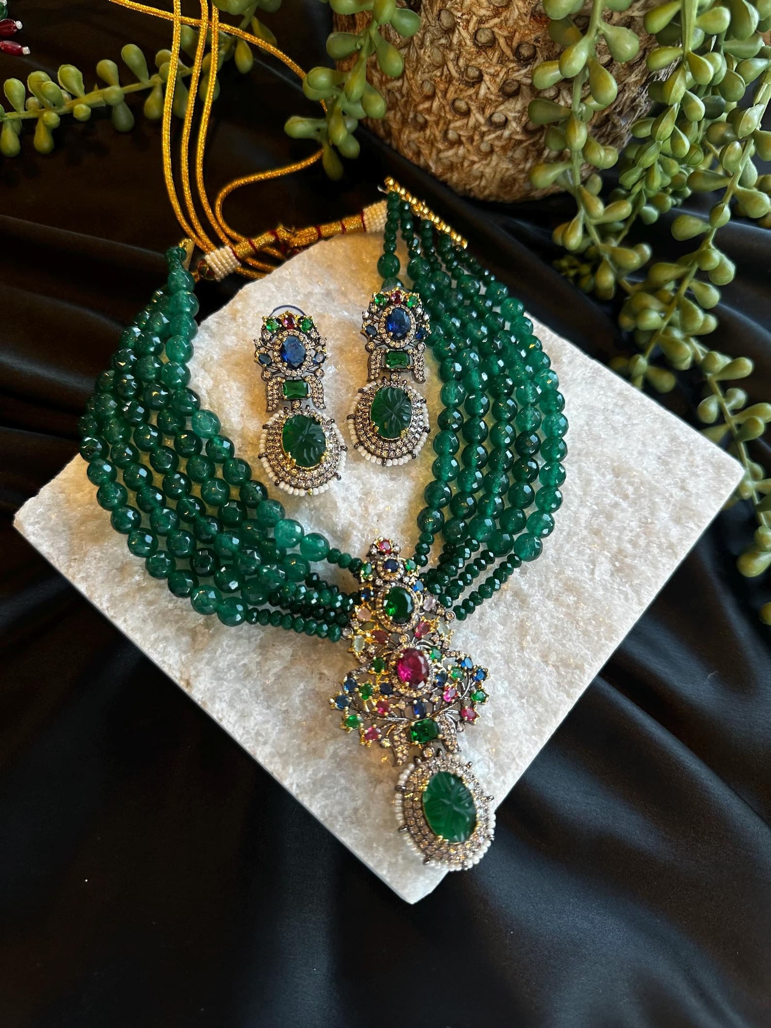 Fragrant Artificial Jasmine Gajra Scrunchie thumbnail 7