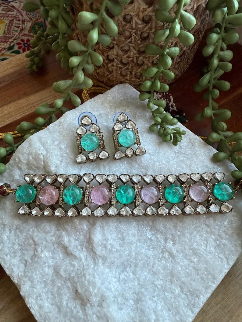 Moissanite Choker Set - Image 1