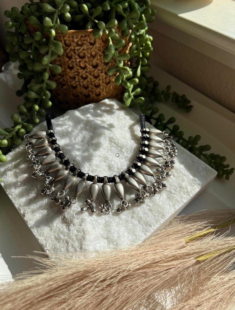 Rajasthani Silver Choker - Image 1
