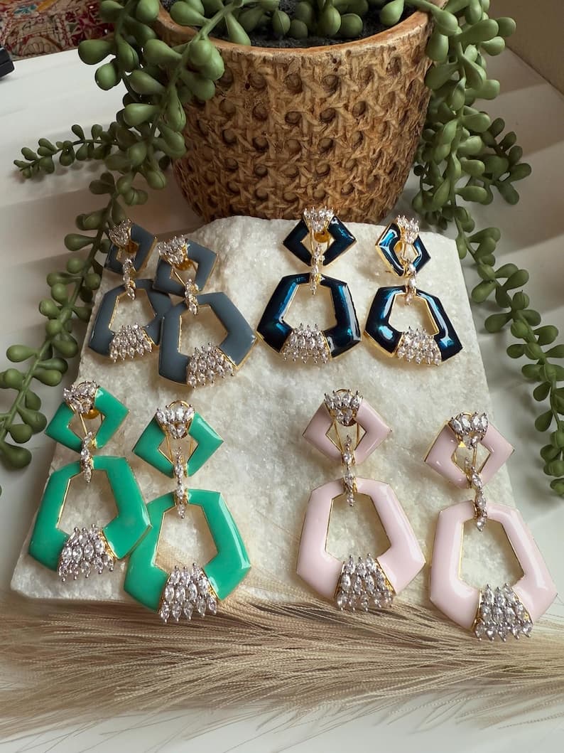 Geometric Everyday Drop Earrings